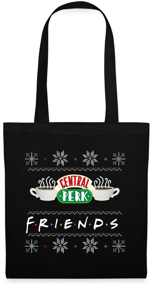 Friends Central Perk Lelijk Kerstmis Tas Van Stof Schoudertas