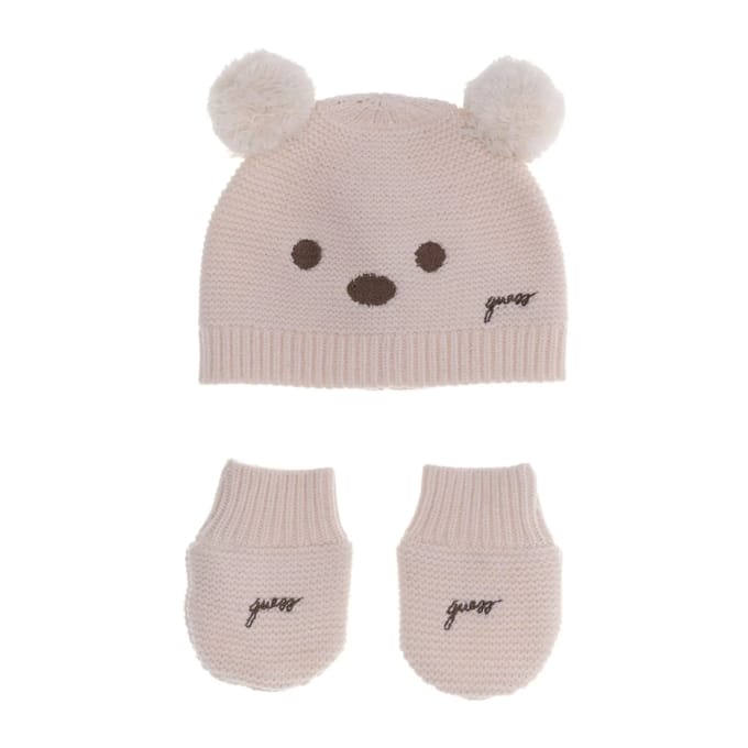 Bobbelmuts met pompon voor babyjongen Guess