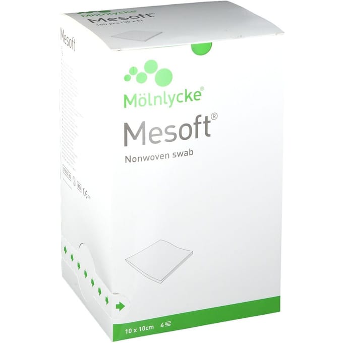 Mesoft Kompres Steriel 4-Lagig 10x10 cm 156365 30x5 Compressen