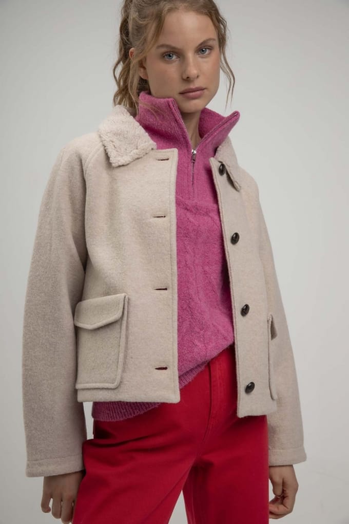 Josephine & Co Suzy Jacket Sand Größe: 40 | Cropped-Jacken Outlet | Damen | Braun