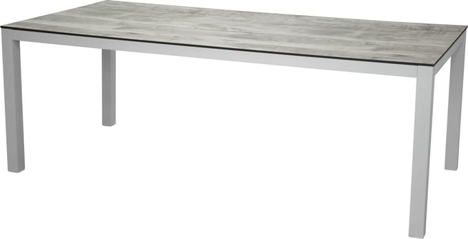 Llama eettafel tuin witgrijs.
