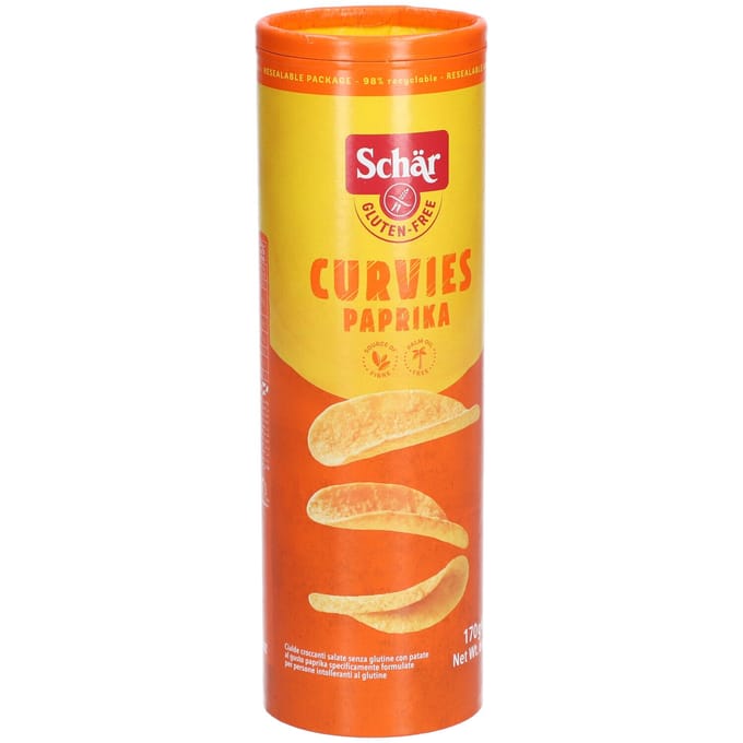 Schar Curvies paprika glutenvrij 170 Gram