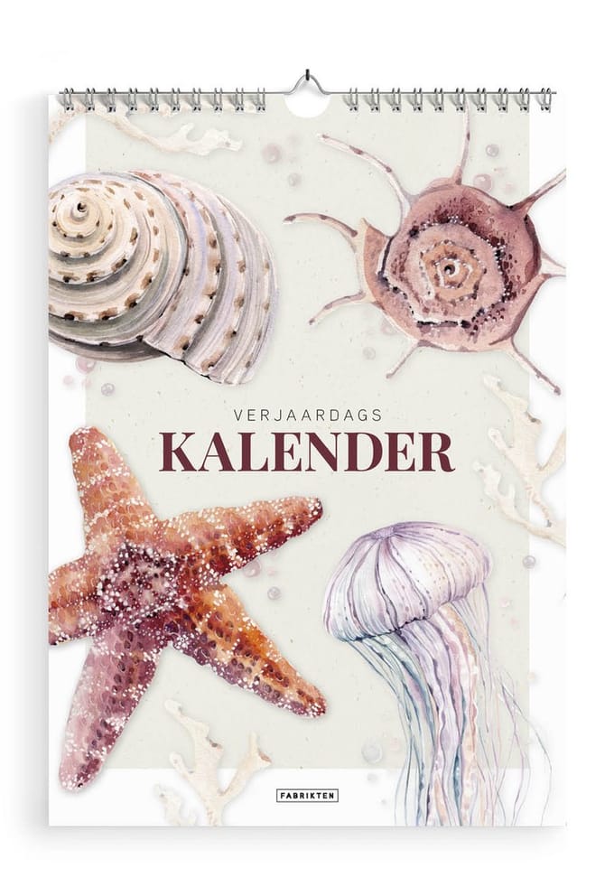 Fabrikten Verjaardagskalender Strand - A5 - Strand en zee