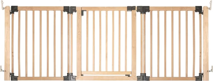 Bettacare Houte Flexibele Hondenhek, Tot 216cm Breed, Hout, 76cm Hoog