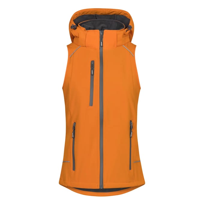 Dames softshell hoodie gilet Promodoro