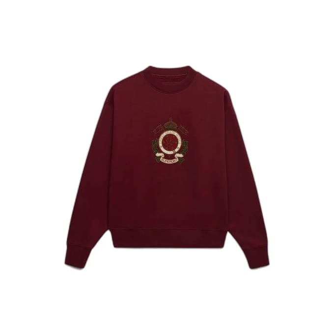 Dames sweatshirt loose Superdry Crest Crew