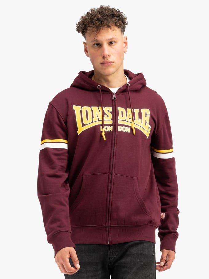 Lonsdale London Darfield Heren Vest met capuchon - rood - L