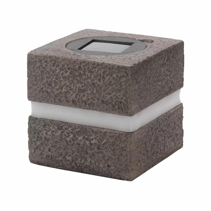 Volteno LATE Serie - Solar Tuinlamp - Imitatie Steen - Warm Wit Licht - Automatische Sensor
