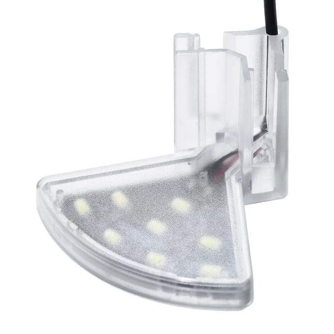 Lampe LED USB à pince en forme d'éventail, avec 8 LED haute luminosité SMD5730, lumière blanche pour Aquarium white