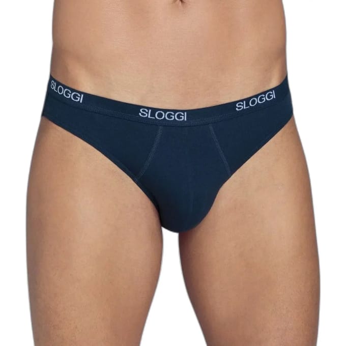sloggi men Basic Heren Mini slip - Night Blue - Maat S