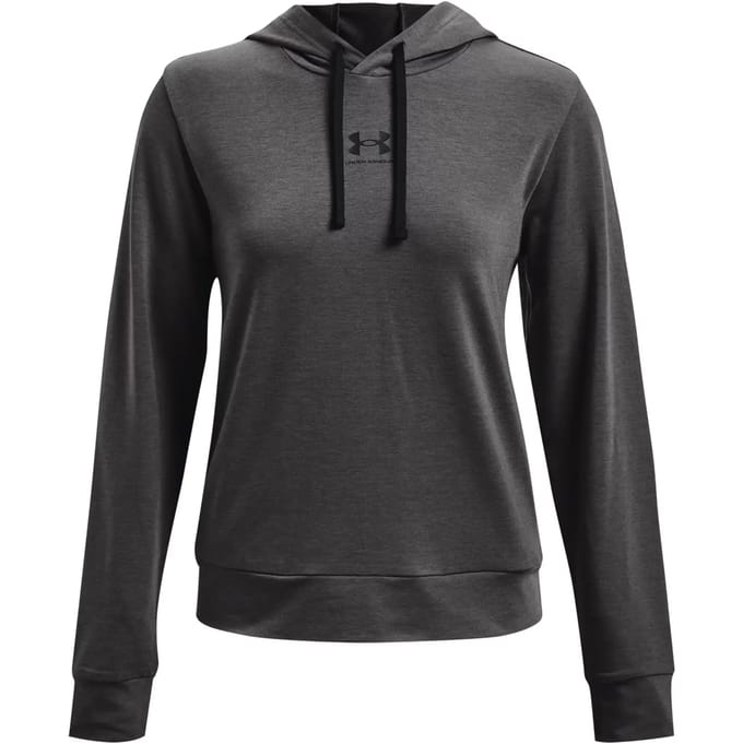 Under Armour Rival Terry Capuchon Zwart,Grijs S Vrouw
