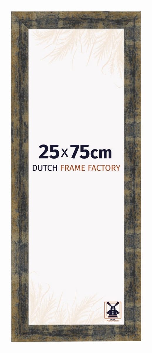 Fotolijst 25x75 cm - MDF - Blauw Goud Gemeleerd - Praag