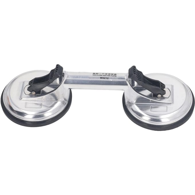 Ventouse en Verre 2 Griffes Robuste Lève-Vitre pour Sol en Granit Miroir Marbre 120kg white