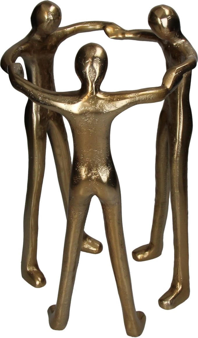 HD Collection Ornament Beeldje Aluminium 21x21x36cm