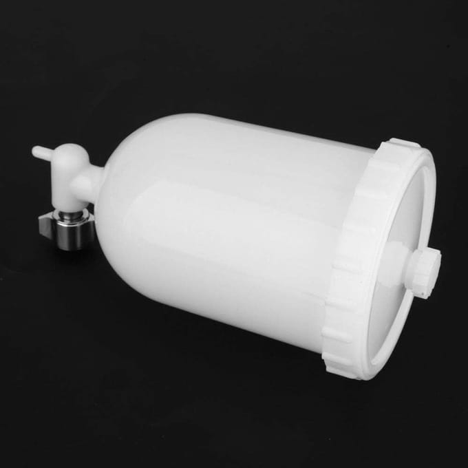 Spuitpistoolpot - Verfbeker - Schilderwerk Binnen - Grote Capaciteit - 400 ml - Wit