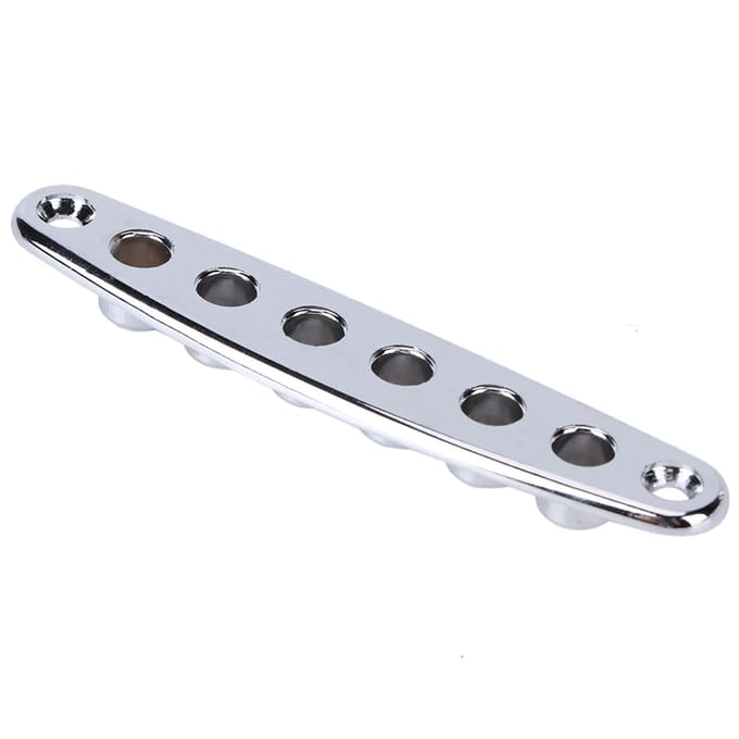 Gitaar String Through Plate Montage Ferrules Zinklegering Elektrische Basgitaar OnderdelenZilver white