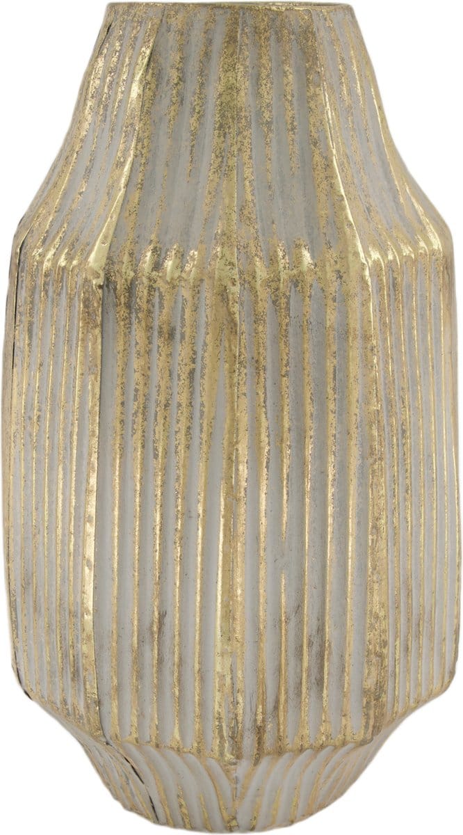 Dijk Natural Collections-Vaas metaal-Goud-24x39