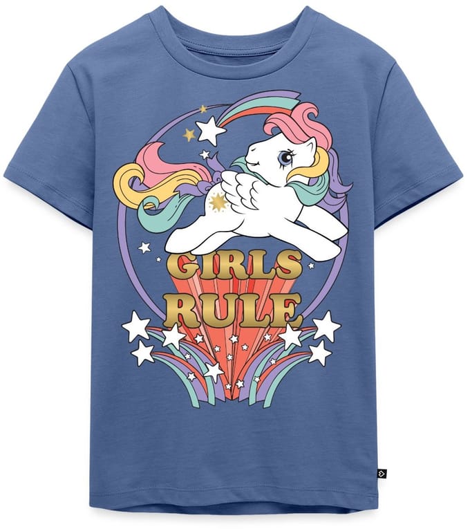 My Little Pony Retro Girls Rule Statement Premium T Shirt Kinderen