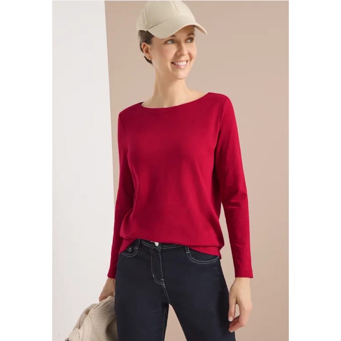Basic shirt met lange mouwen