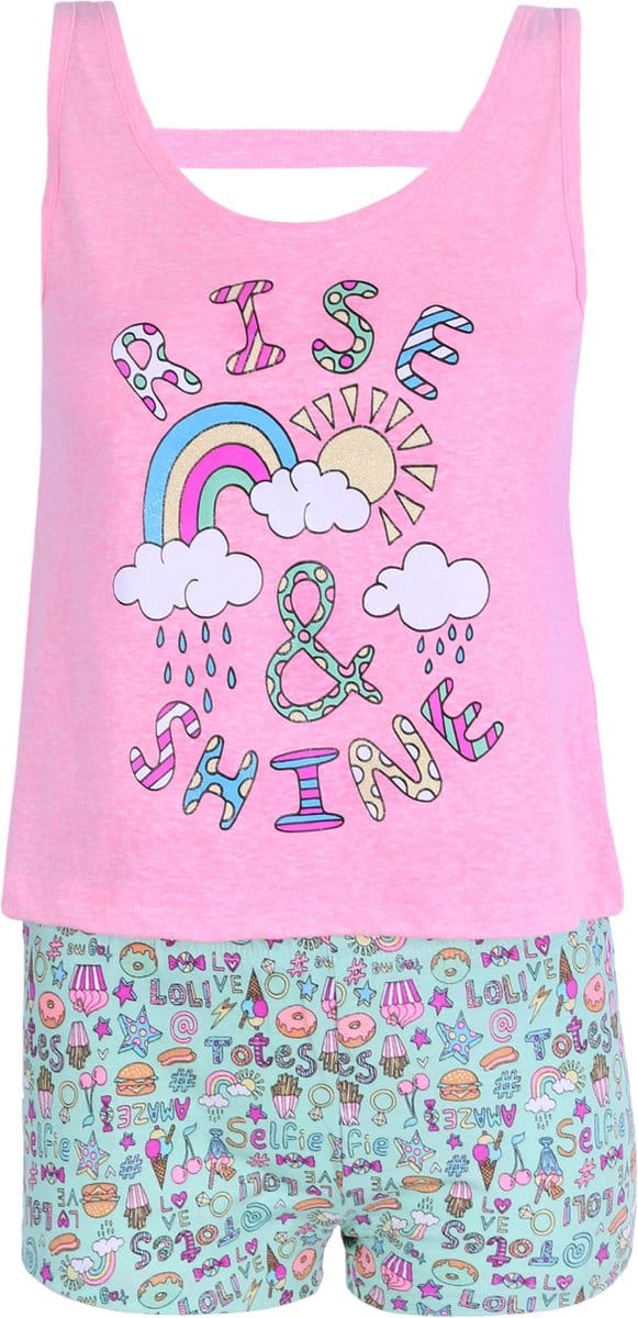 Roze pyjama RISE&SHINE