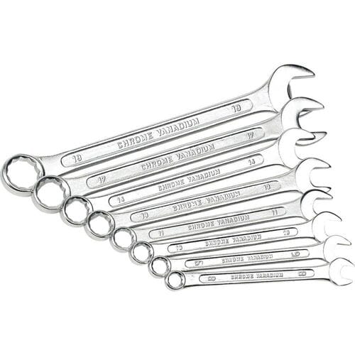 Brüder Mannesmann M 130-08DIN Ring-steeksleutelset 8-delig Sleutelbreedte (metrisch) 8 - 19 mm