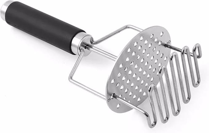 Oliva's - Pureestamper - Aardappelpers - Dubbele aardappelstamper - RVS