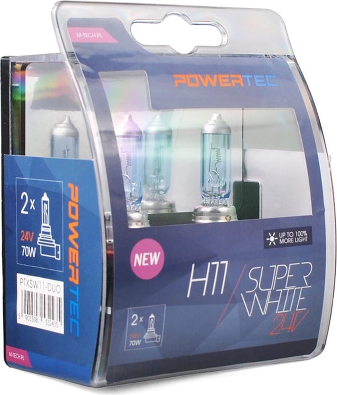 Powertec H11 24V -  Super White  - Set