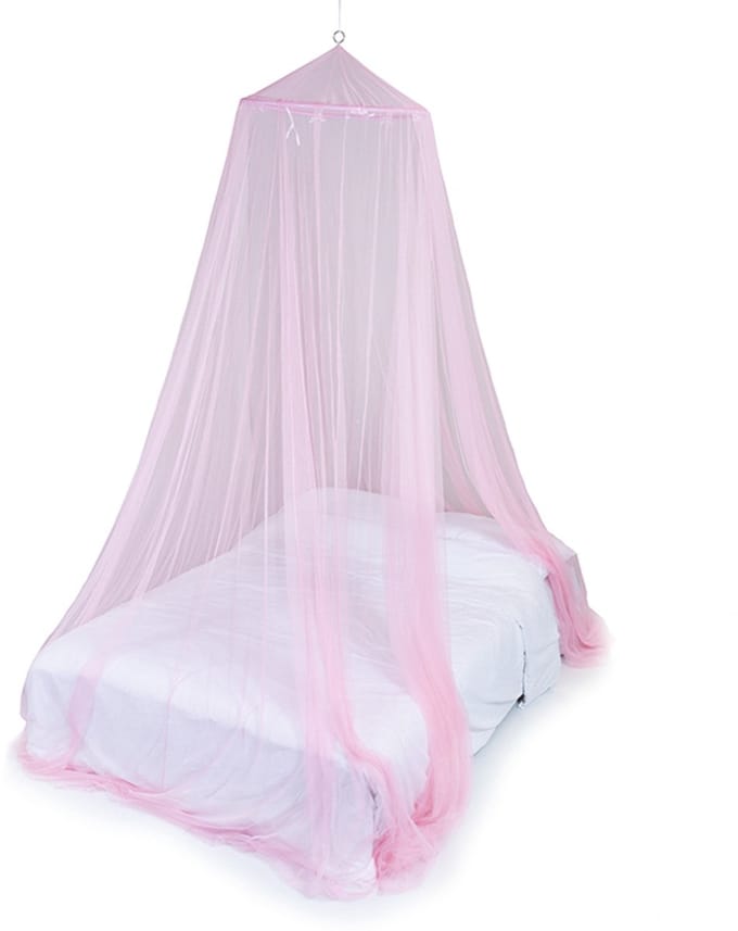 Deconet klamboe - Bangla - Topring 65cm /1250cm omtrek ROZE- 1-2 pers