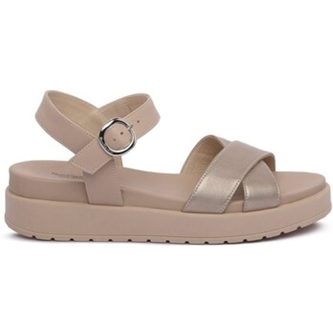 Sandalen met sleehak NeroGiardini NERO GIARDINI 675 ETOILE SAND