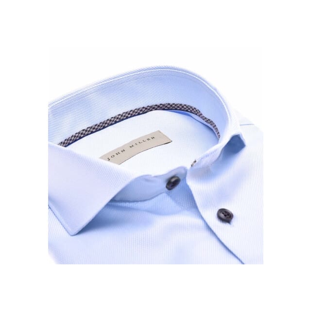 John Miller Tailored Fit Lange Mouw Overhemden Blauw 5140874-130-650