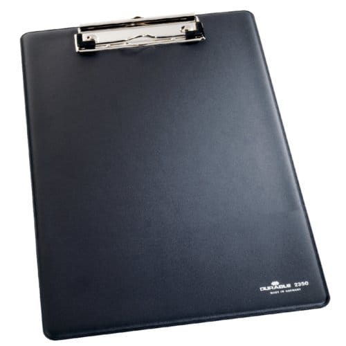 Klembord Durable 2350 A4 met kopklem zwart
