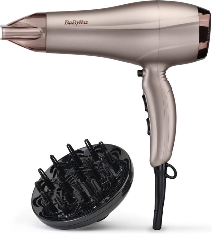 BaByliss Smooth Dry 2300 Espresso Glaze Föhn - 2300W - 2.2m snoer inclusief diffuser