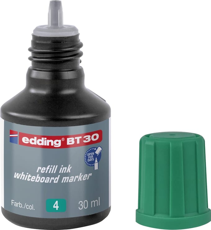 edding BT30 (30 ml) navulinkt voor boardmarkers edding 250/361/365 - groen - potje