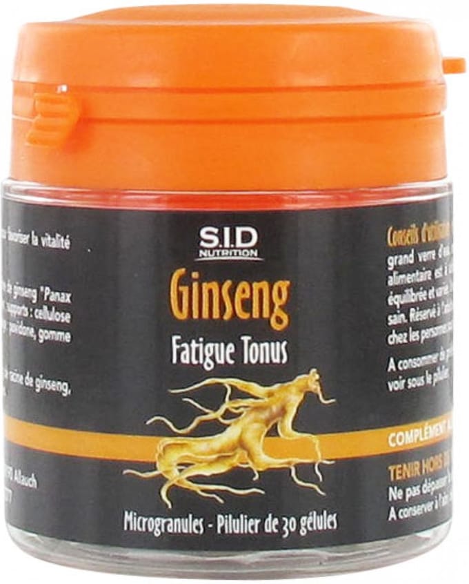 S.I.D Nutrition Vermoeidheid Tonus Ginseng 30 Capsules