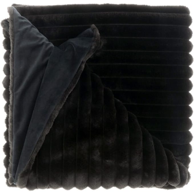 Unique Living | plaid peppe 150x200cm black