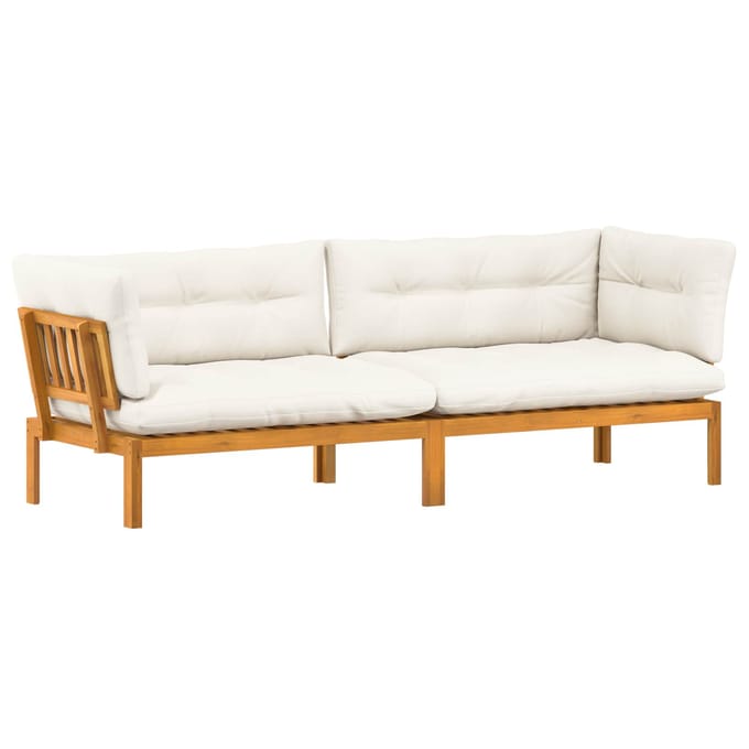 vidaXL - Tuinpallet - Sofa - Eenheden - 2 - st - Massief - Acacia - Hout