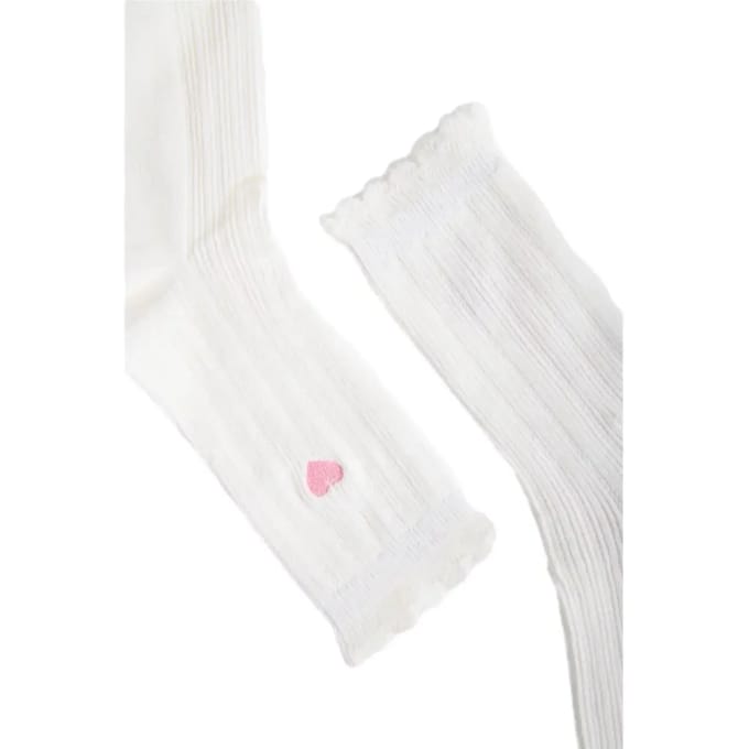 Sokken met hartborduursel dames 24 Colours