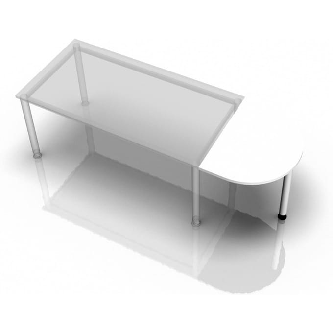 Aanbouwtafel »OTTO Office Line III« halve cirkel