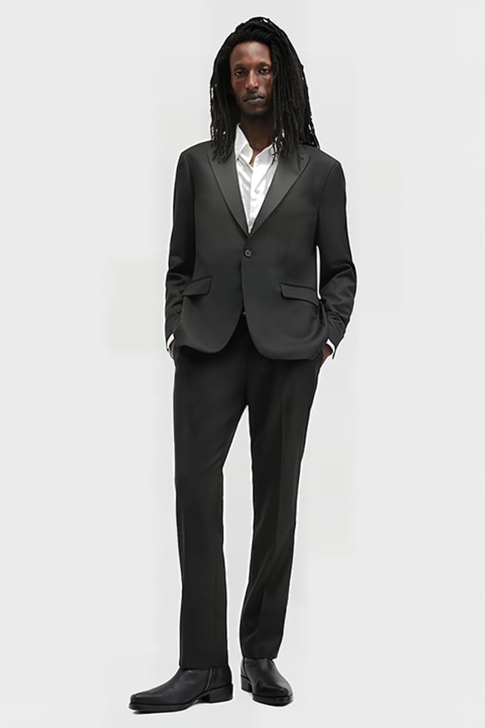 AllSaints Tisbury Blazer Black Maat: 40 | Blazers Outlet | Heren | Zwart