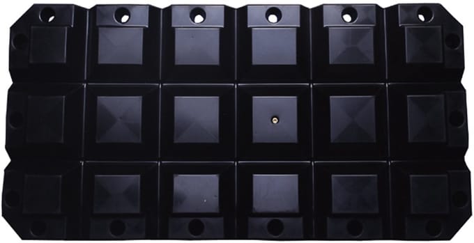 Multifender zwart - 60 x 30 x 8cm
