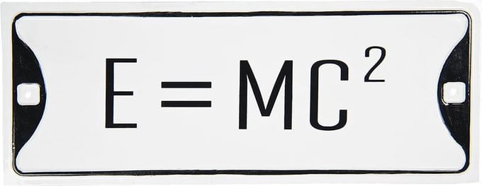 Clayre & Eef Tekstbord 39x15 cm Wit Zwart Metaal