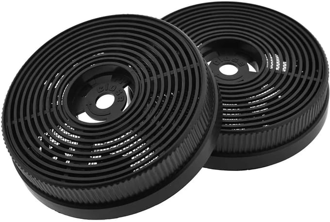 2x Propex geschikt voor Candy/Constructa/PKM 10032844/49040117/CF140/MIZ0060 koolstoffilters afzuigkap