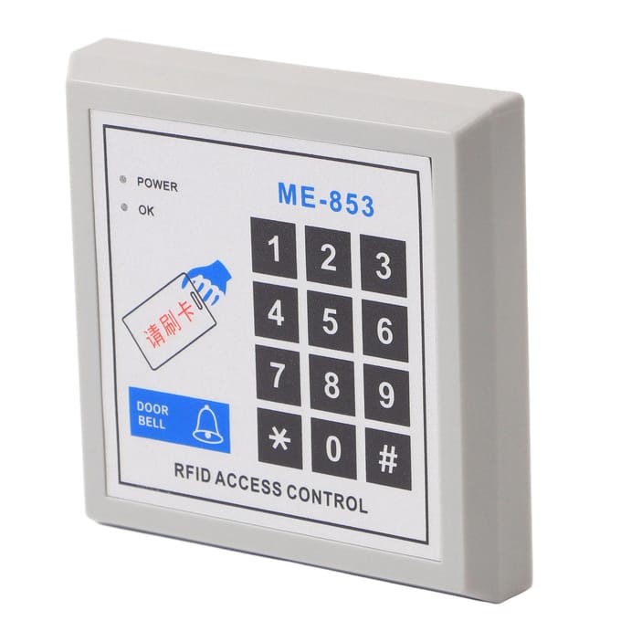 Toegangscontrole Machine ID Enkele Deur Bekabeling Wachtwoorden Kaart Beveiliging Toegangssysteem Controle Machine gray