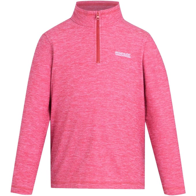 Regatta Kinder/Kids Hot Shot Quarter Zip Fleece Top (Pop)