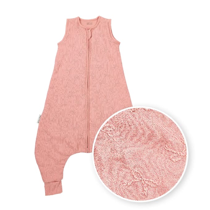 Meyco Baby Studio Collection Bow Slaapoverall Jumper - Rose - 80cm - 2.0 TOG
