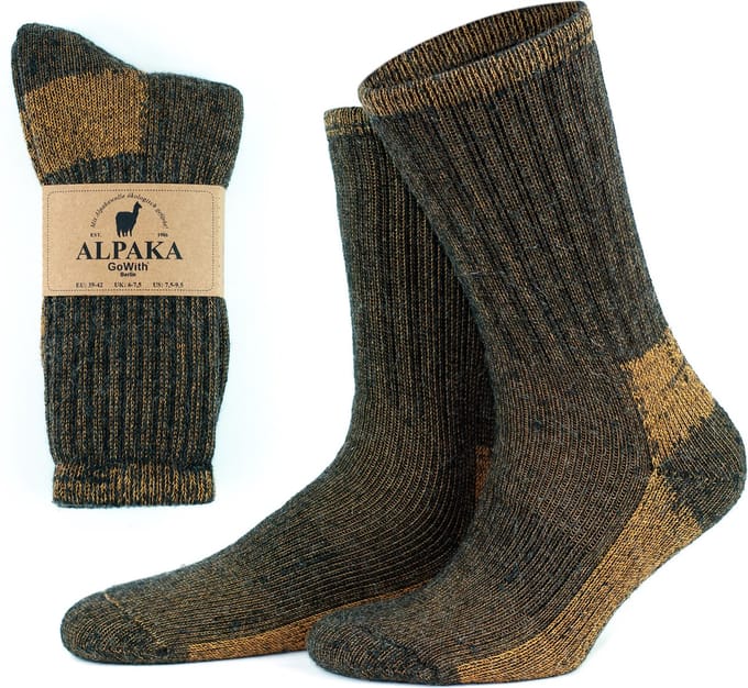 GoWith Diabetes Alpaca Wollen Sokken-2 paar-Thermosokken-Maat 35-38