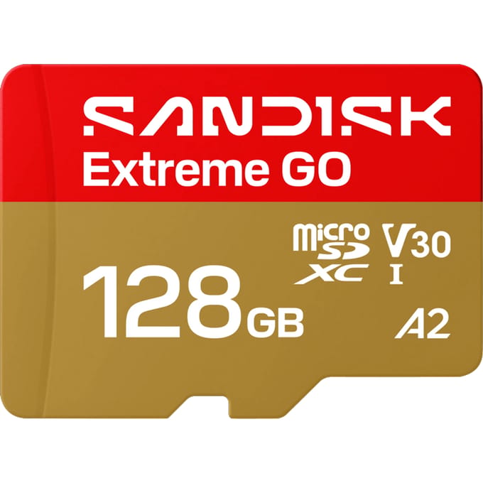 SanDisk microSDXC Extreme GO 128GB (UHS-I, R240MB/s / W120MB/s, 5K)