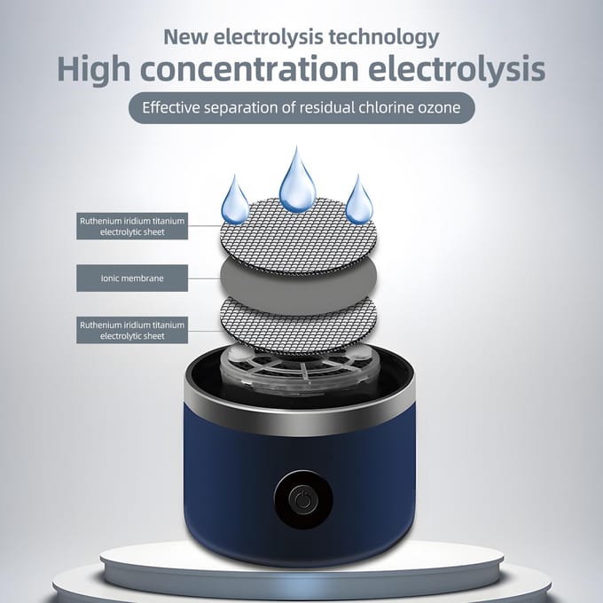 Draagbare waterstofwaterflesgenerator met SPE- en PEM-technologie Oplaadbaar waterstofwater goud