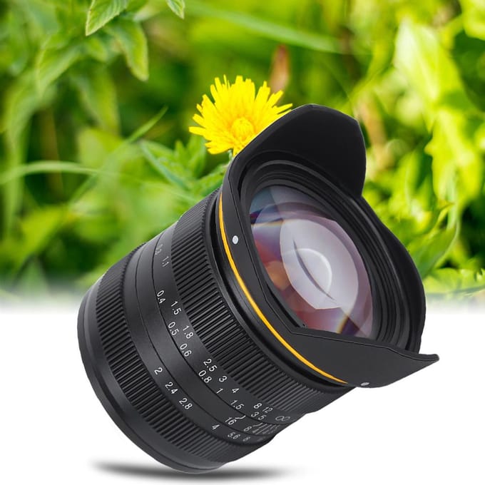 Aluminiumlegering 15mm F2.0 Groothoek Vaste Focus APS C Frame M43 Mount Lens voor Olympus Mirrorless gray