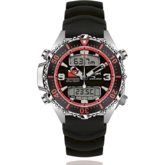 Chris Benz Dames, Heren, Unisex watch CB-D200X-R-KBS
